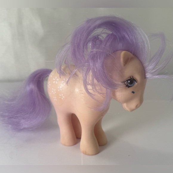 My Little Pony Other - Vintage 1980s G1 My Little Pony Loose Toy Doll Hasbro Blossom GUC Purple White